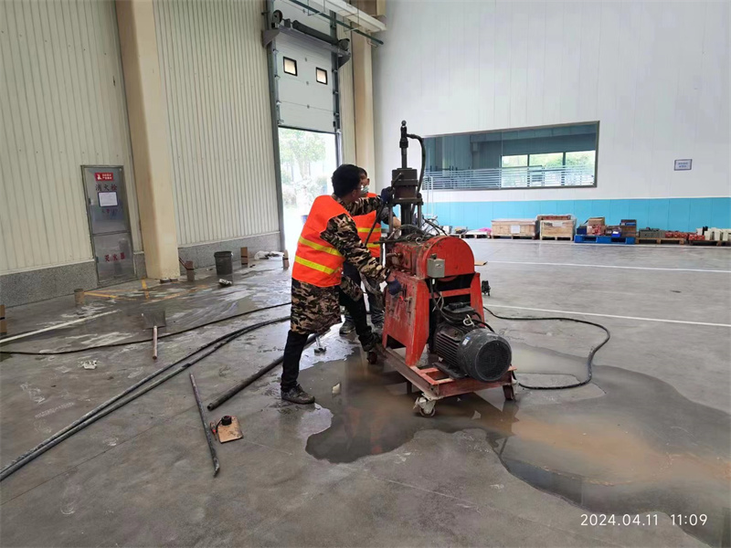 南沙厂房地面下沉塌陷注浆加固施工